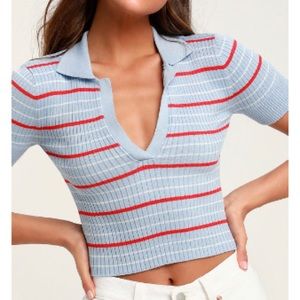 Lulu’s Ribbed Short Sleeve Polo